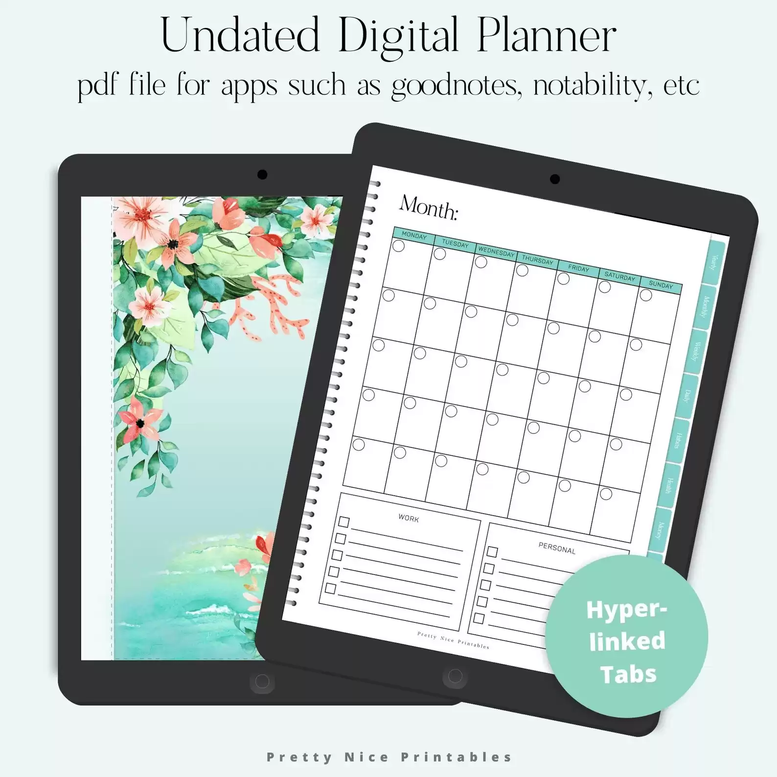 Undated Digital Planner, Goodnotes Planner, Daily Planner, Weekly Planner, Digital Planner Ipad, Instant Download, Productivity Planner - Etsy