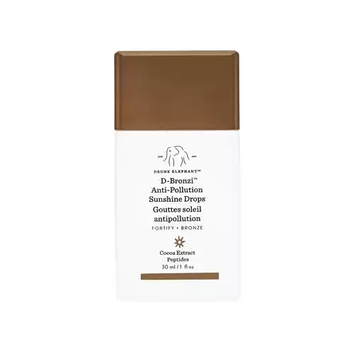 Drunk Elephant D-Bronzi Anti-Pollution Sunshine Serum Drops. Replenishing Face and Body Bronzing Serum for Fine Lines and Wrinkles (30 mL / 1 Fl Oz)