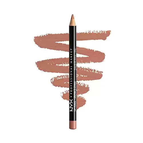 NYX PROFESSIONAL MAKEUP Slim Lip Pencil, Long-Lasting Creamy Lip Liner Peakaboo Neutral