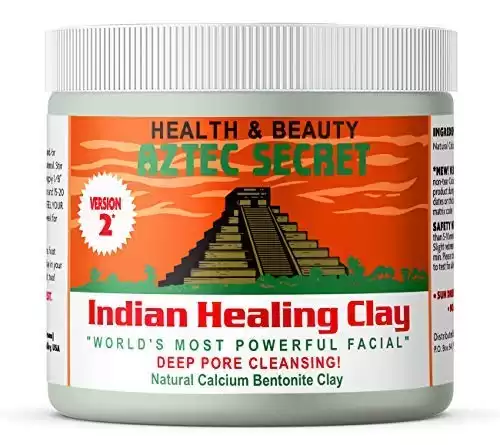 Aztec Secret Indian Healing Clay 1 lb Deep Pore Cleansing Facial & Body Mask The Original 100% Natural Calcium Bentonite Clay New Version 2