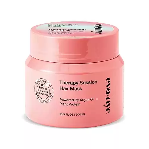 Eva NYC Therapy Session Hair Mask | Deep Conditioning Hair Mask | Made With Argan Oil and Plant Protein To Hydrate Hair | 16.9 fl oz