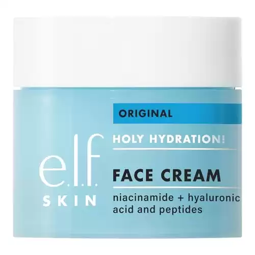 e.l.f. SKIN Holy Hydration! Face Cream, Moisturizer For Nourishing & Plumping Skin, Infused With Hyaluronic Acid, Vegan & Cruelty-Free, 1.8 Oz