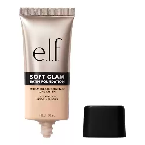 e.l.f. Soft Glam Foundation, Medium Coverage, Long-Lasting & Buildable Foundation For A Smooth, Satin Finish, Vegan & Cruelty-Free, 20 Light Cool